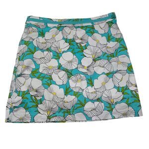 EP Pro Lightweight Floral Cotton Blend Golf Outdoor Skort Women's Size 12